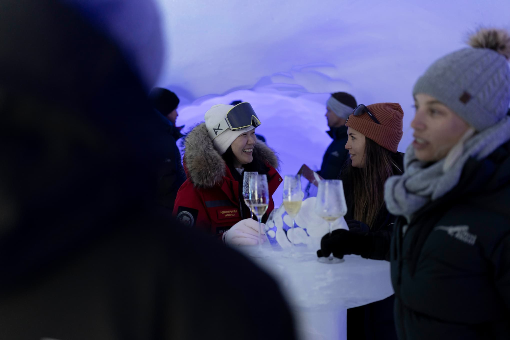 Enjoy the Ice Bar and toast to your adventure on the Last Continent