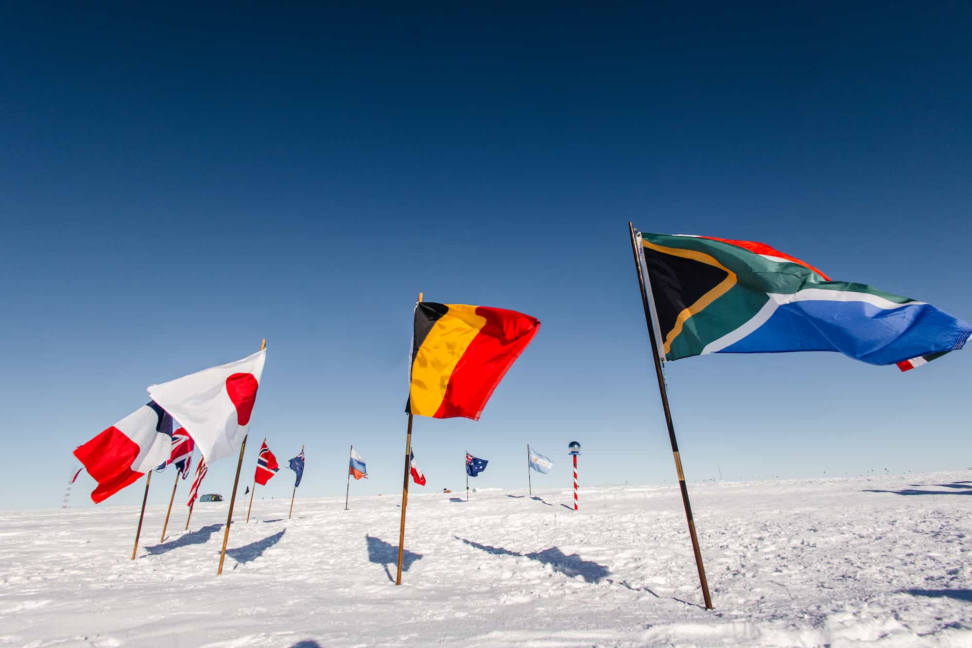 Stand at the South Pole